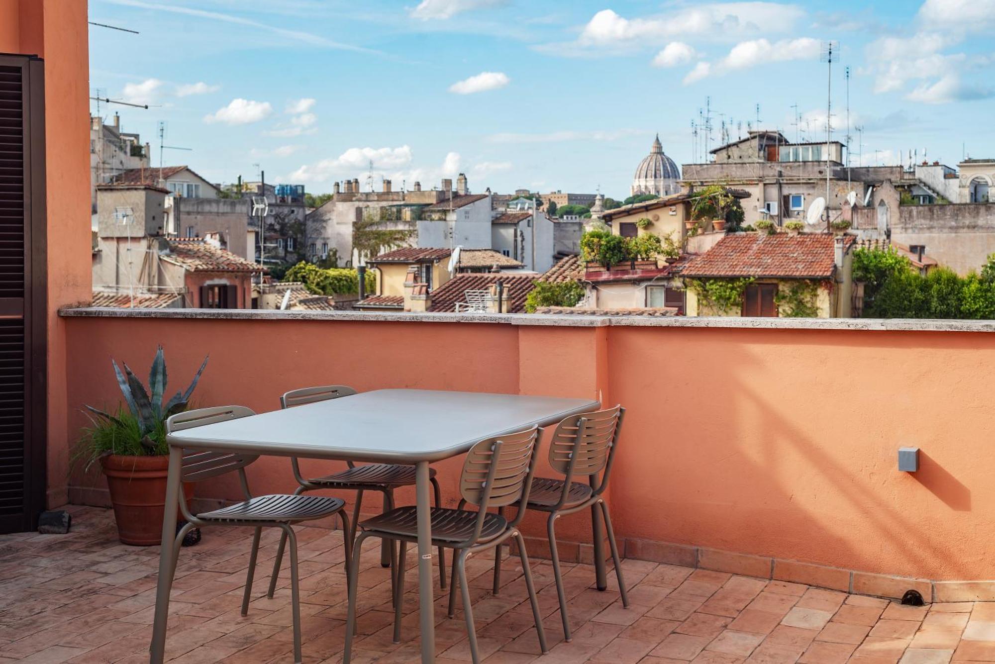 Apartment With Terrace In Via Del Pellegrino - Fromhometorome Roma Exterior foto