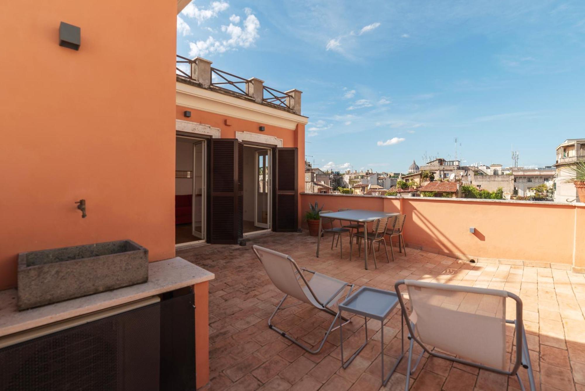 Apartment With Terrace In Via Del Pellegrino - Fromhometorome Roma Exterior foto